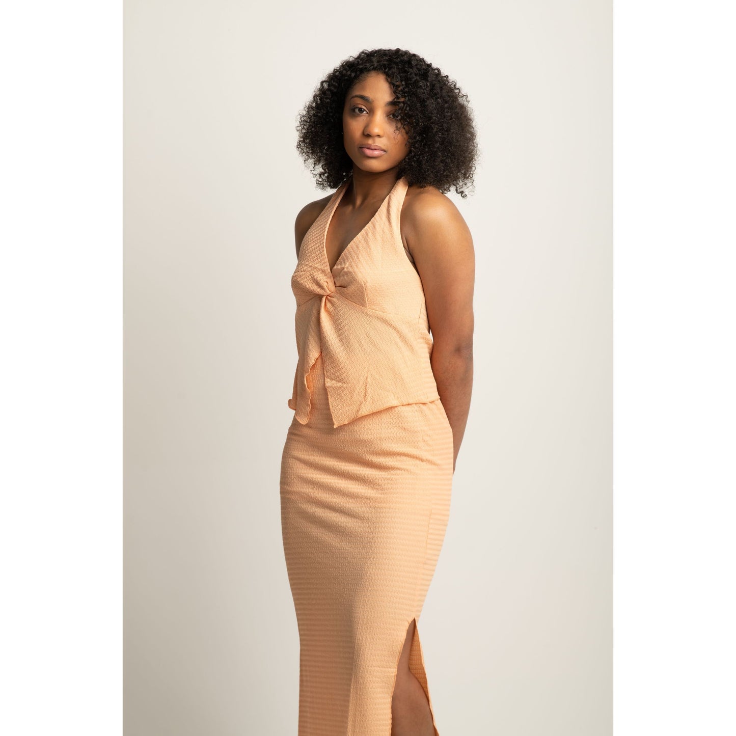 HALTER TOP AND SKIRT SET