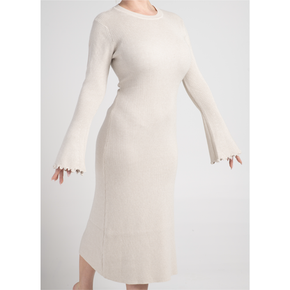 RIBBED SWEATER DRESS