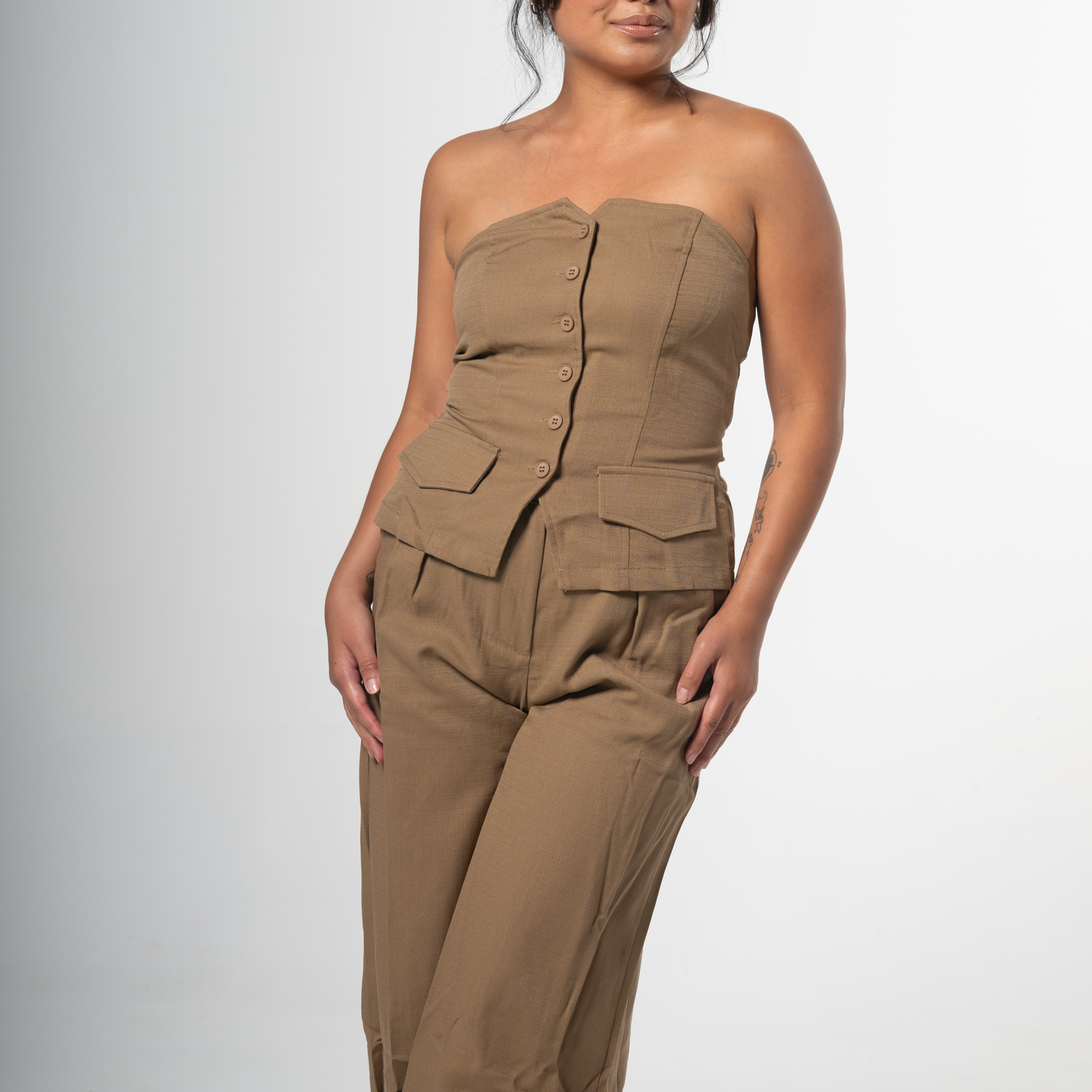 LINEN BUTTON-DOWN SET