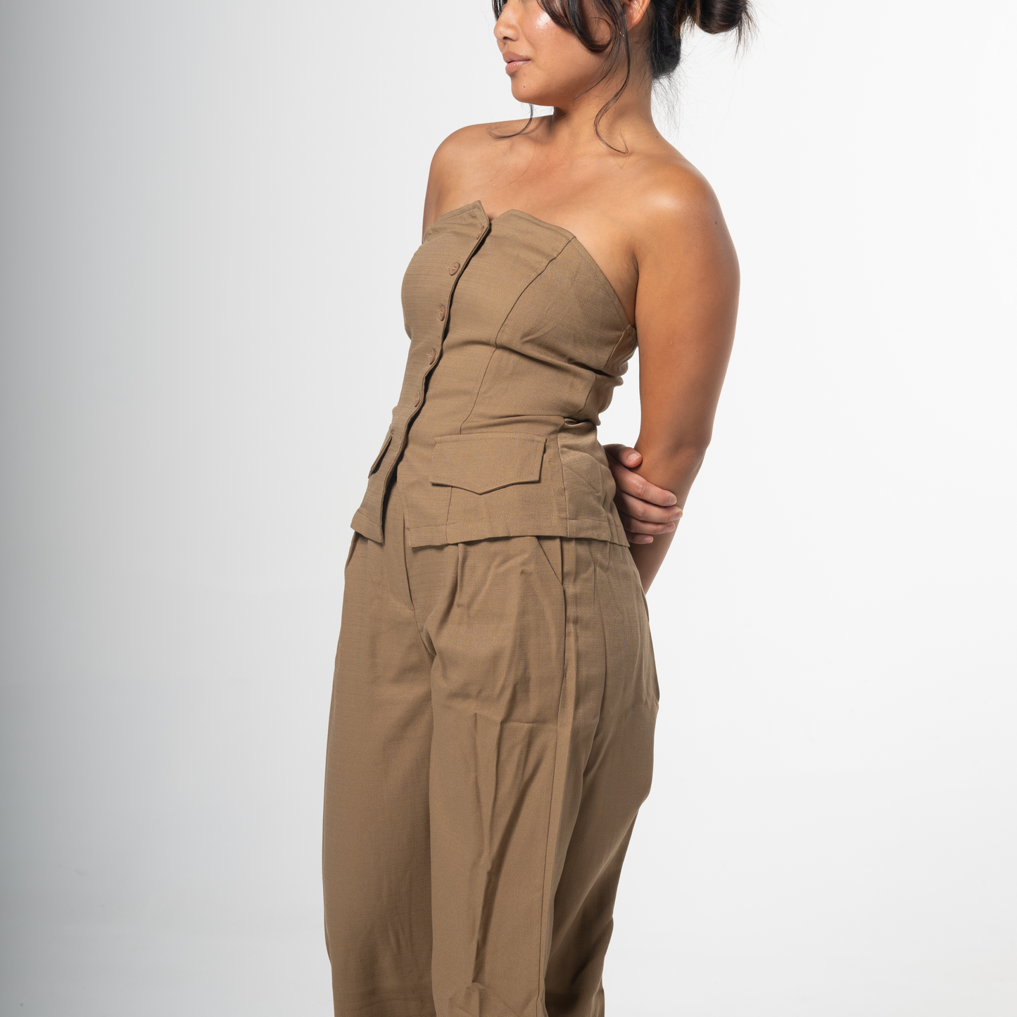 LINEN BUTTON-DOWN SET