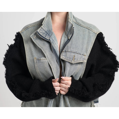 SWEATER DENIM JACKET