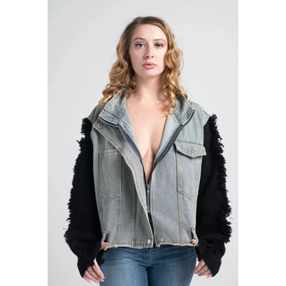 SWEATER DENIM JACKET