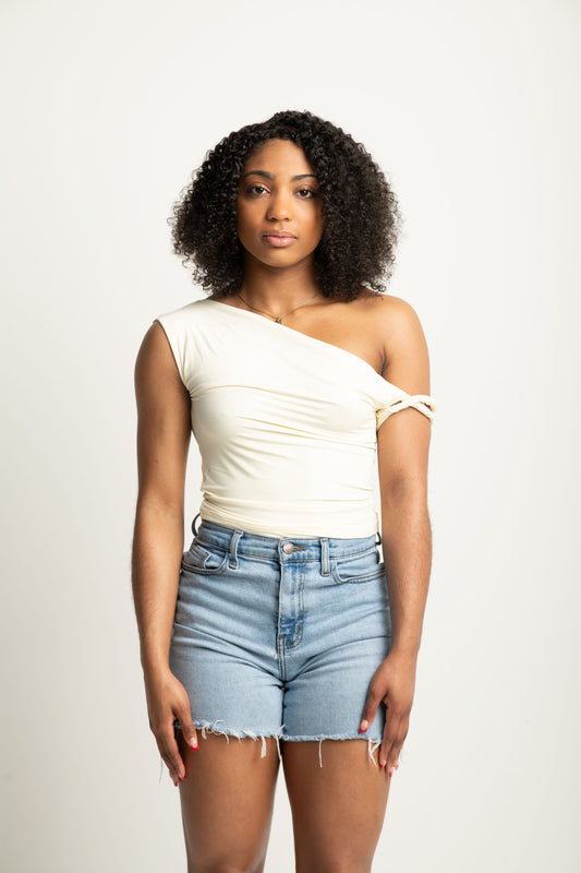 OFF SHOULDER TWIST TOP