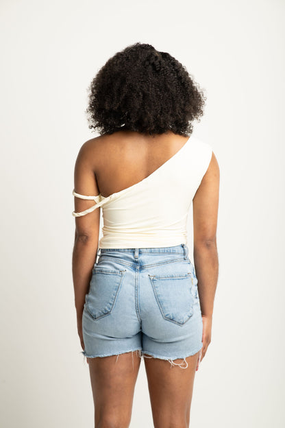 OFF SHOULDER TWIST TOP